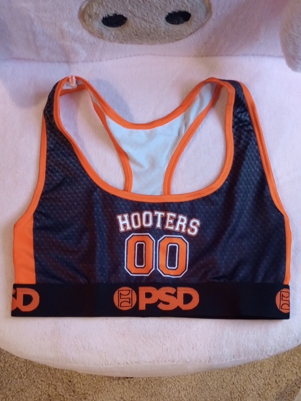 PSD Hooters Jersey Themed Sports Bra